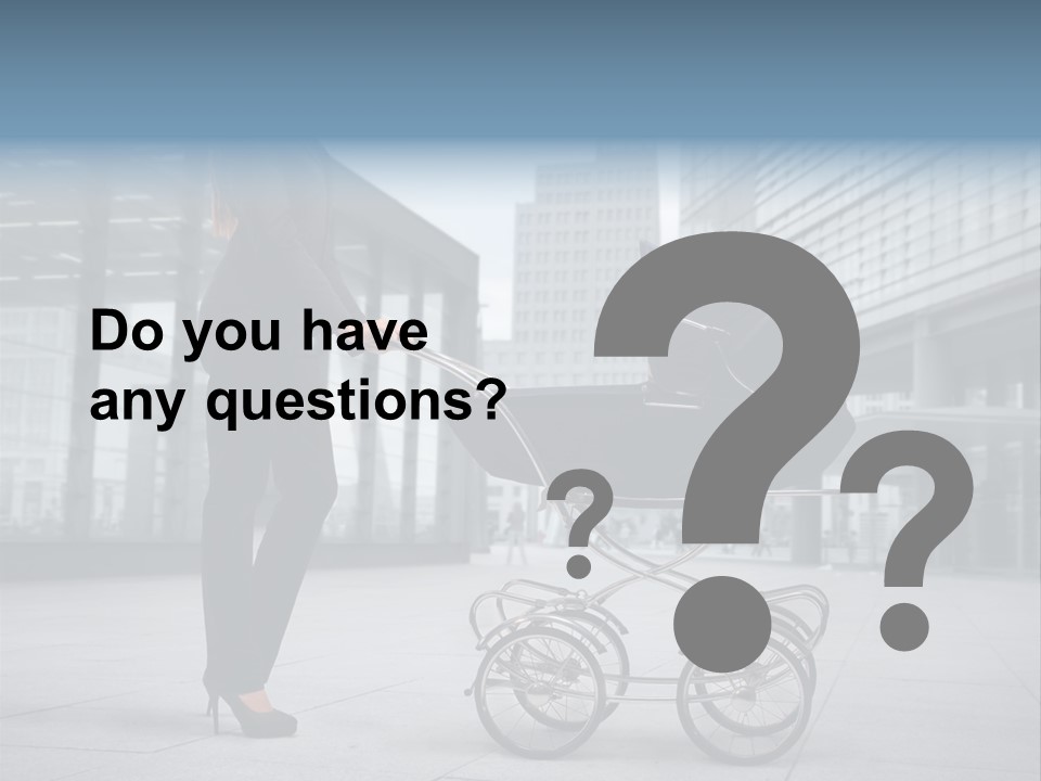 Woman Young Family PowerPoint Template