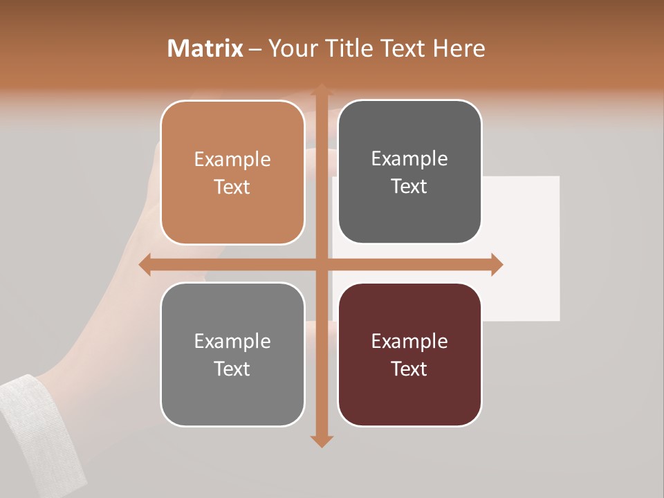 Holding Business Finger PowerPoint Template