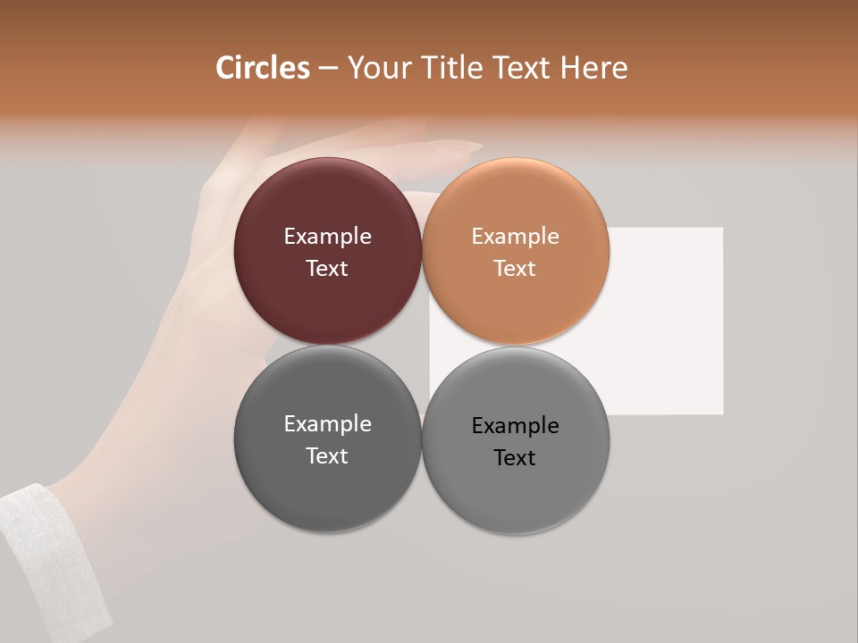 Holding Business Finger PowerPoint Template