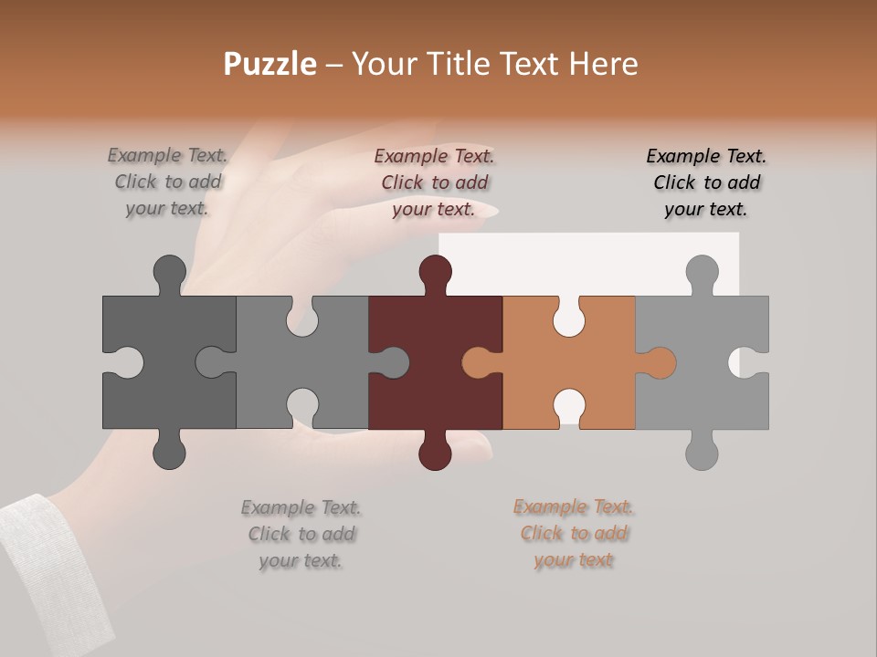 Holding Business Finger PowerPoint Template