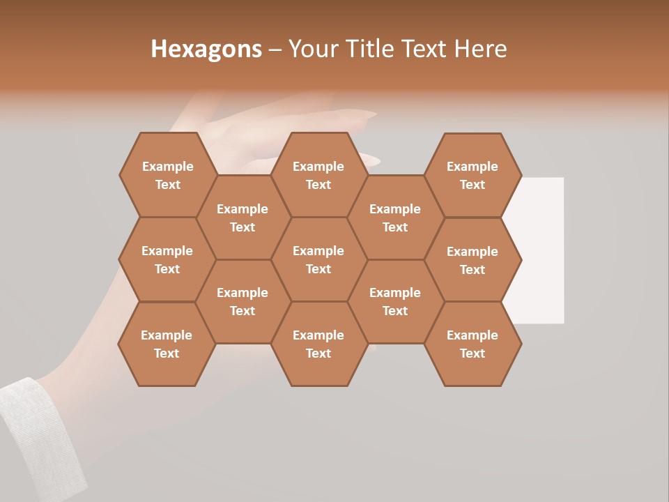 Holding Business Finger PowerPoint Template