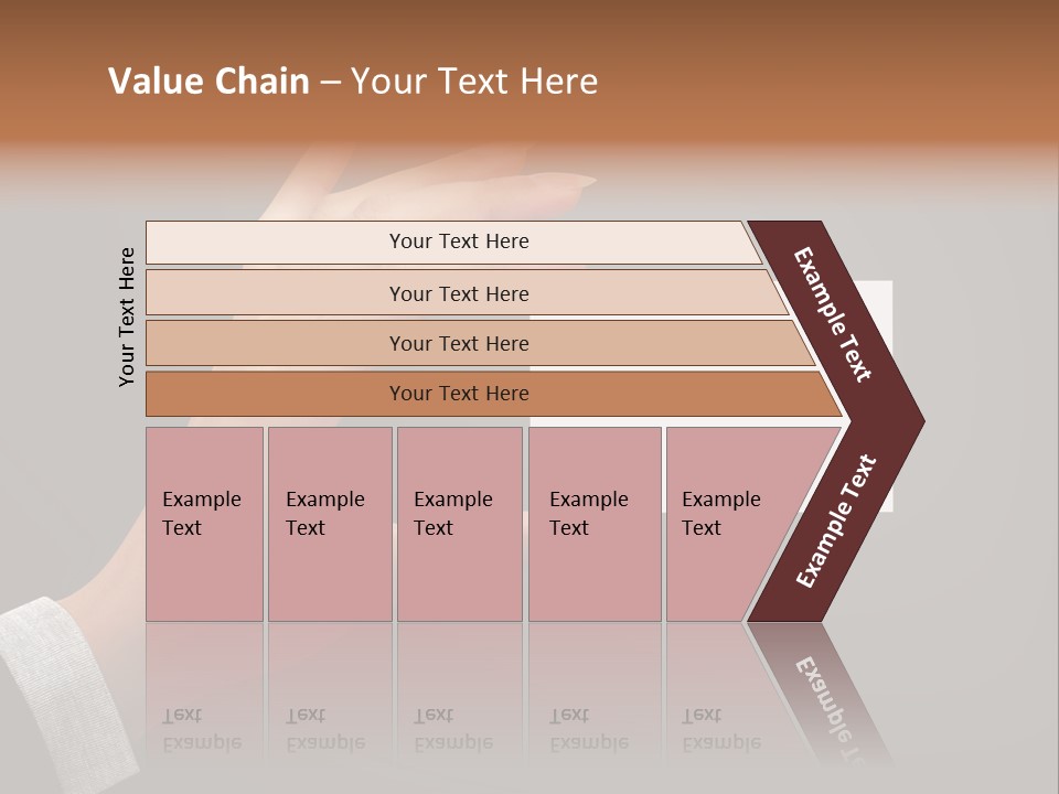 Holding Business Finger PowerPoint Template