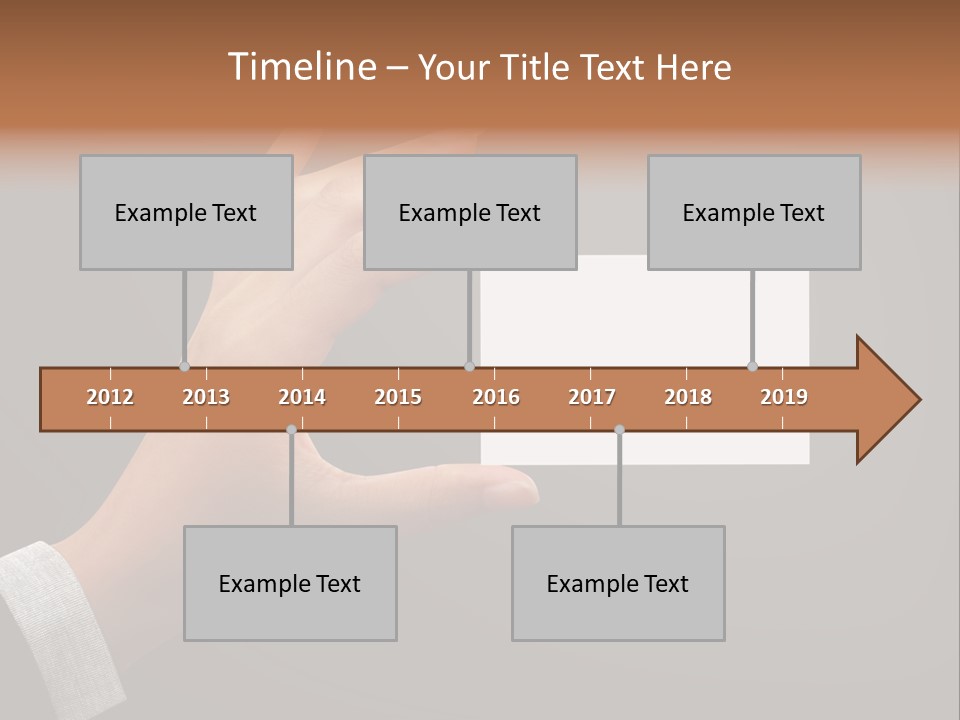 Holding Business Finger PowerPoint Template