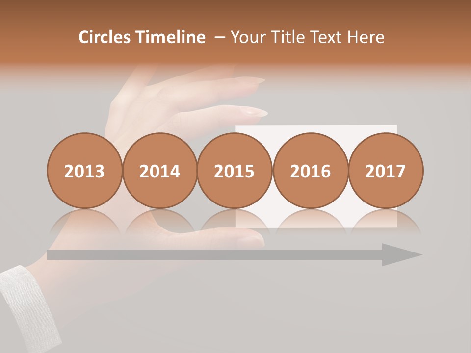 Holding Business Finger PowerPoint Template