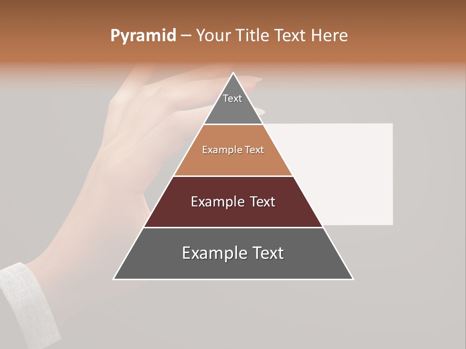 Holding Business Finger PowerPoint Template