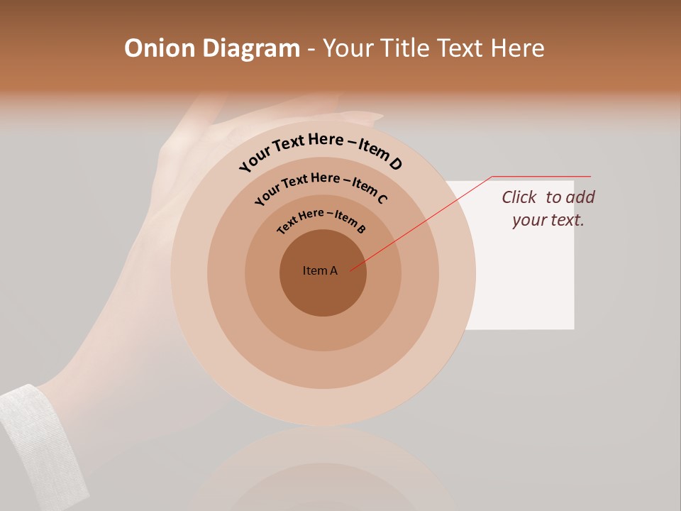 Holding Business Finger PowerPoint Template