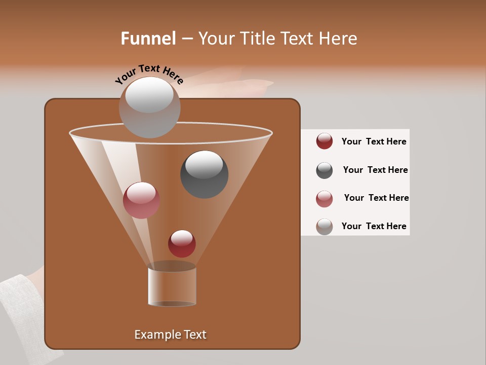 Holding Business Finger PowerPoint Template