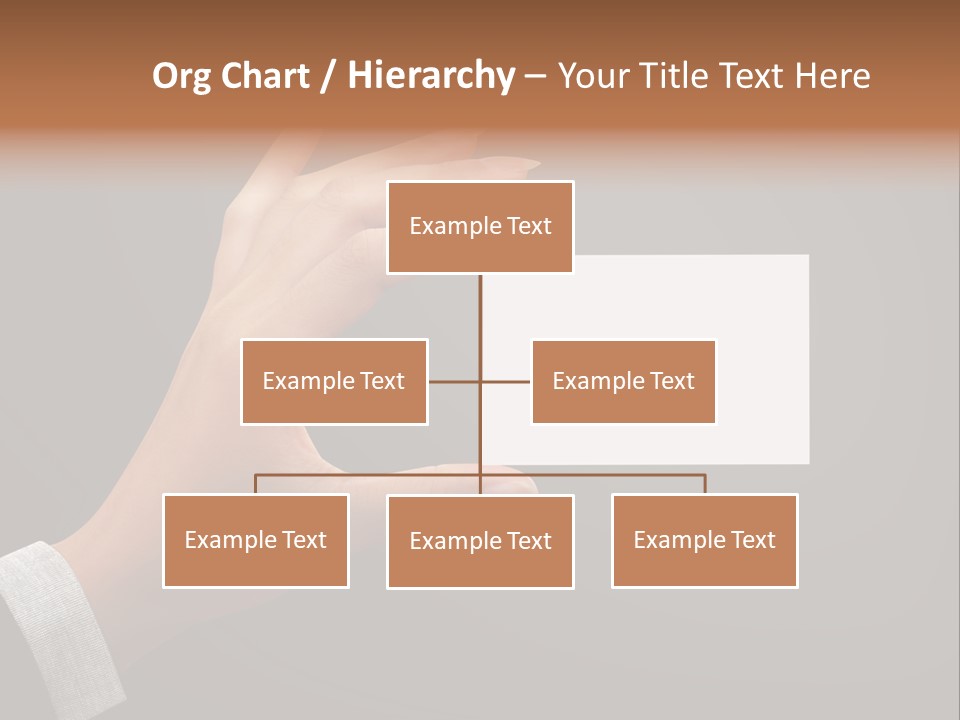 Holding Business Finger PowerPoint Template