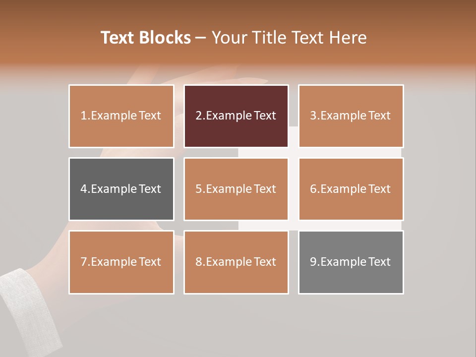 Holding Business Finger PowerPoint Template