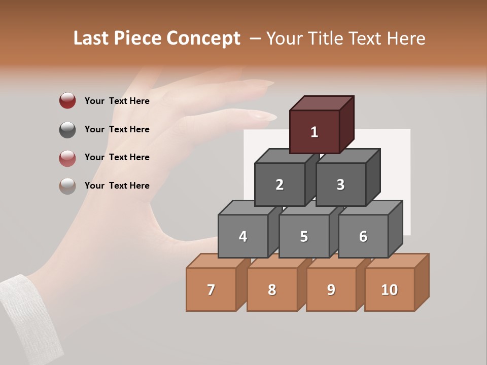 Holding Business Finger PowerPoint Template