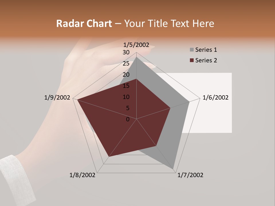 Holding Business Finger PowerPoint Template