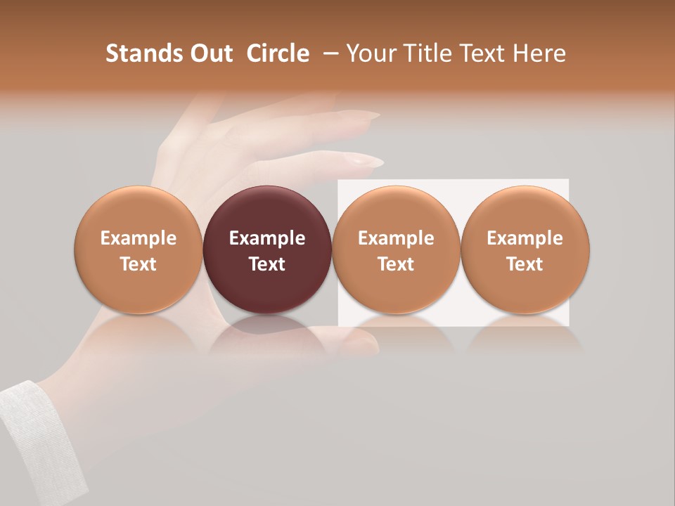 Holding Business Finger PowerPoint Template