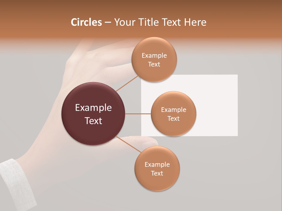 Holding Business Finger PowerPoint Template