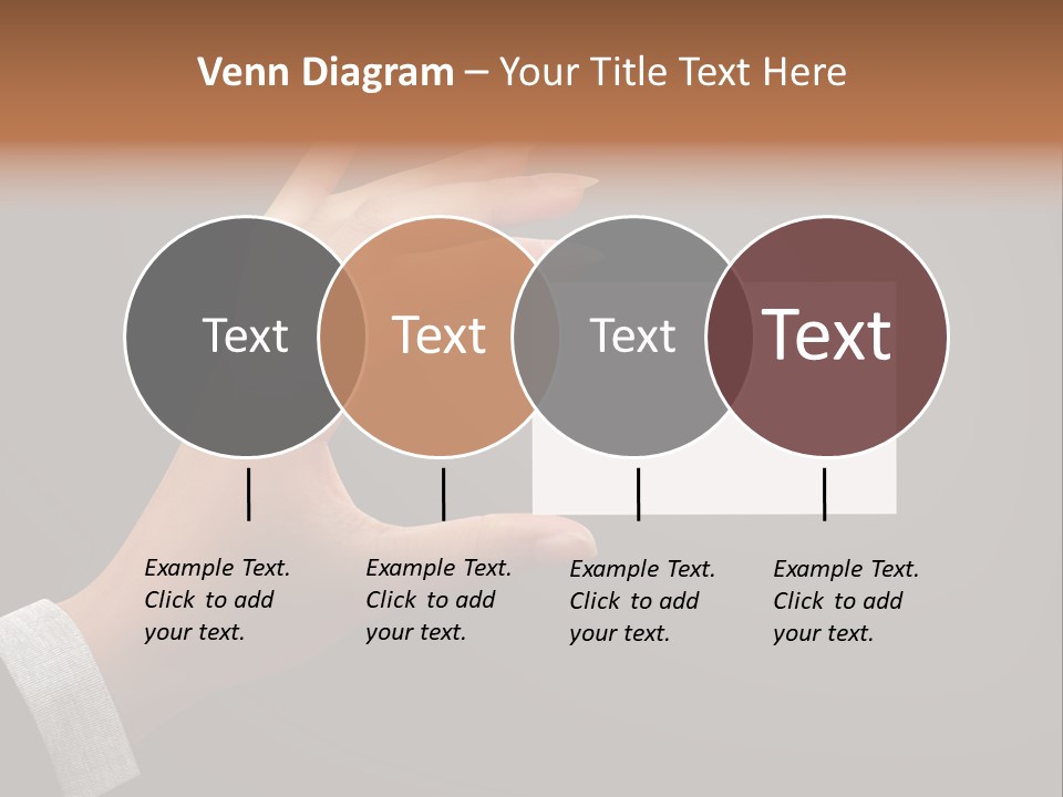 Holding Business Finger PowerPoint Template