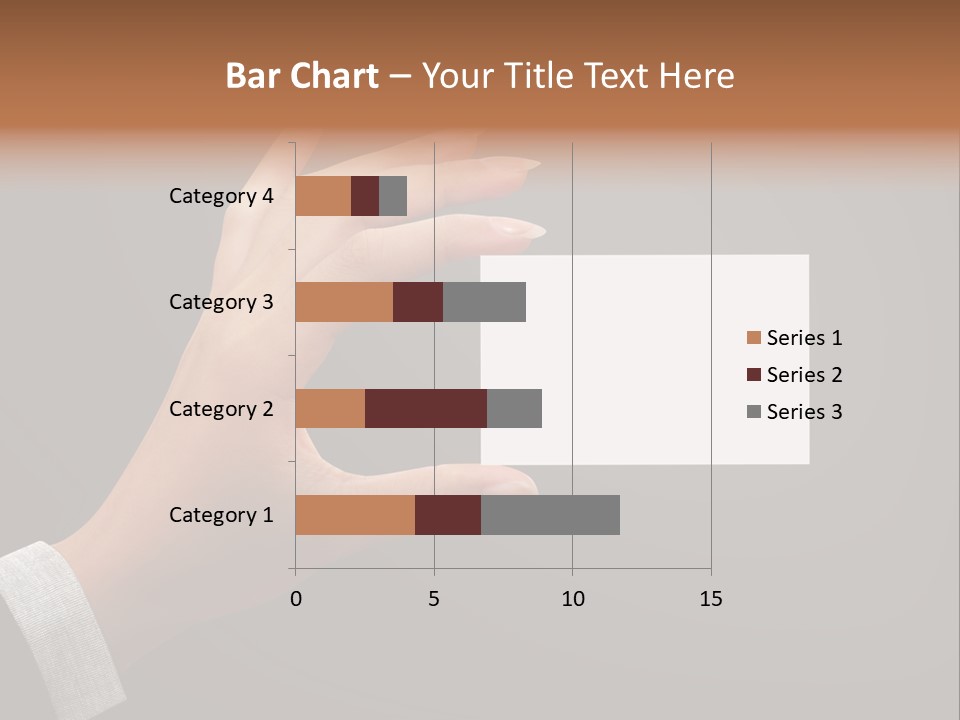 Holding Business Finger PowerPoint Template
