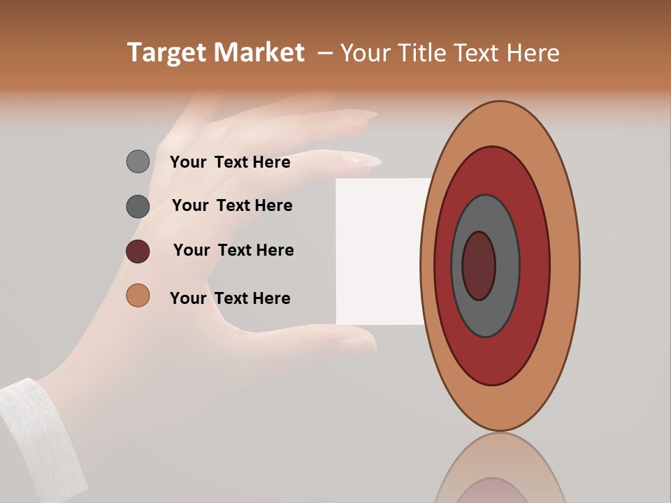 Holding Business Finger PowerPoint Template