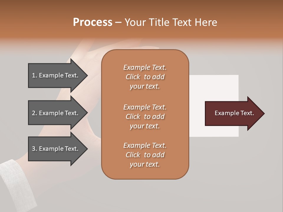 Holding Business Finger PowerPoint Template