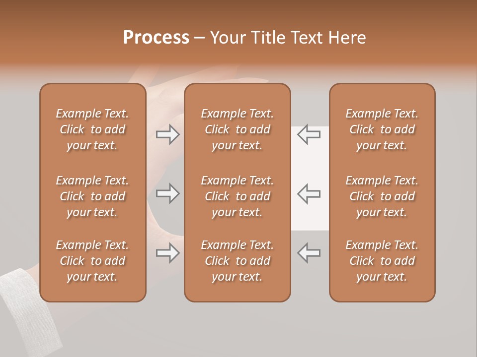 Holding Business Finger PowerPoint Template
