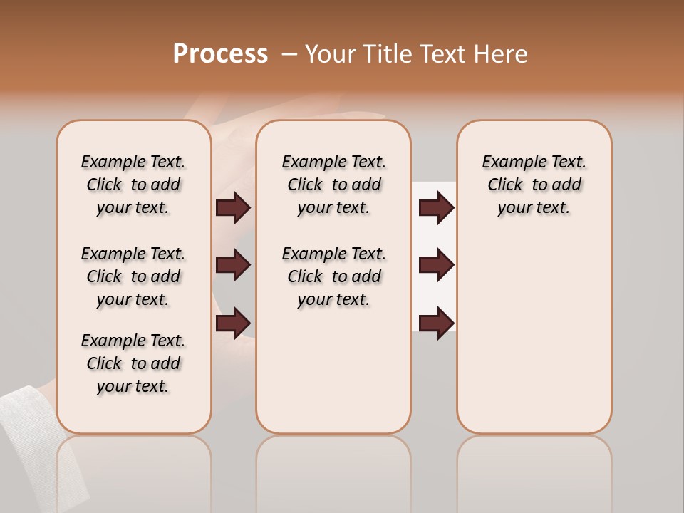 Holding Business Finger PowerPoint Template