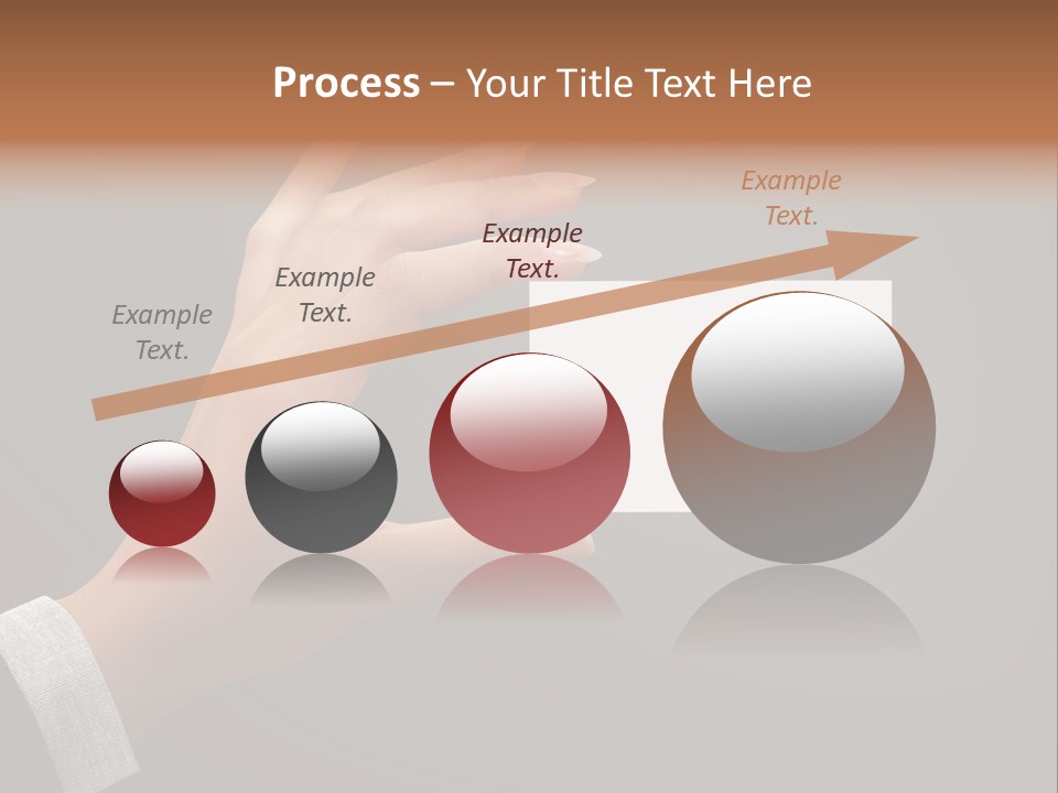 Holding Business Finger PowerPoint Template