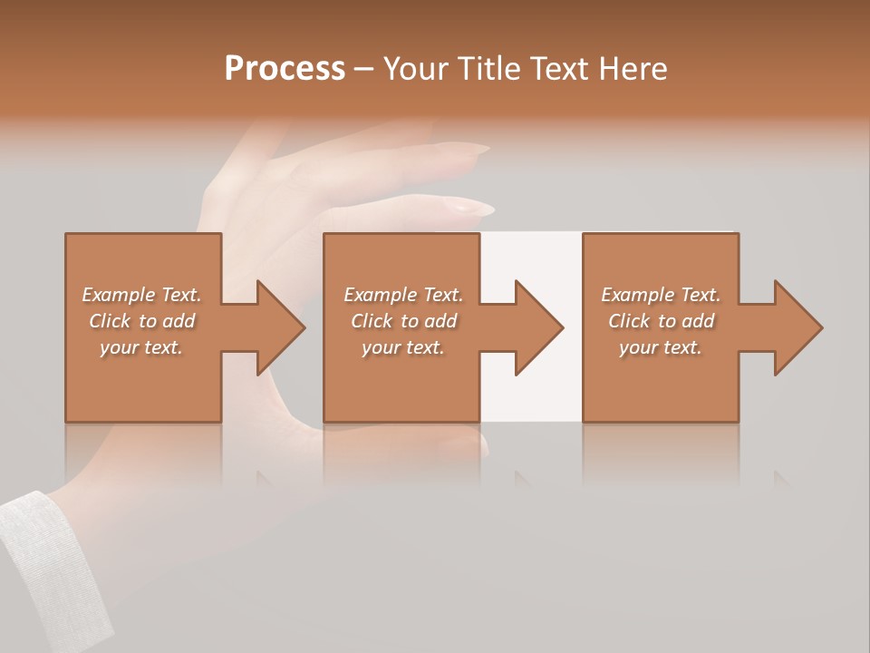 Holding Business Finger PowerPoint Template