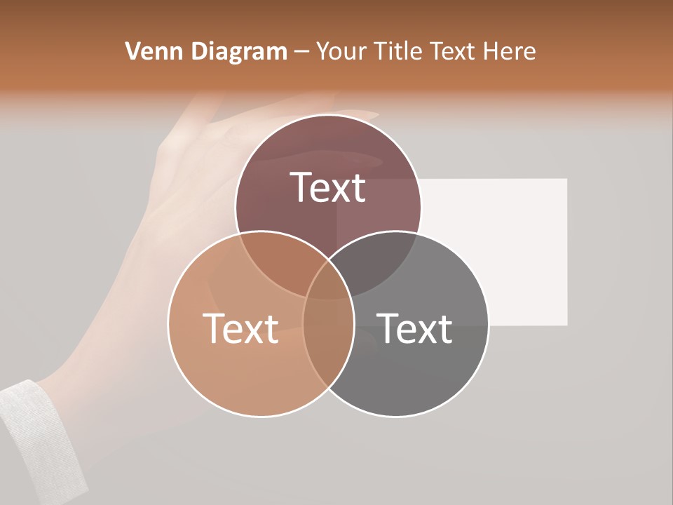 Holding Business Finger PowerPoint Template