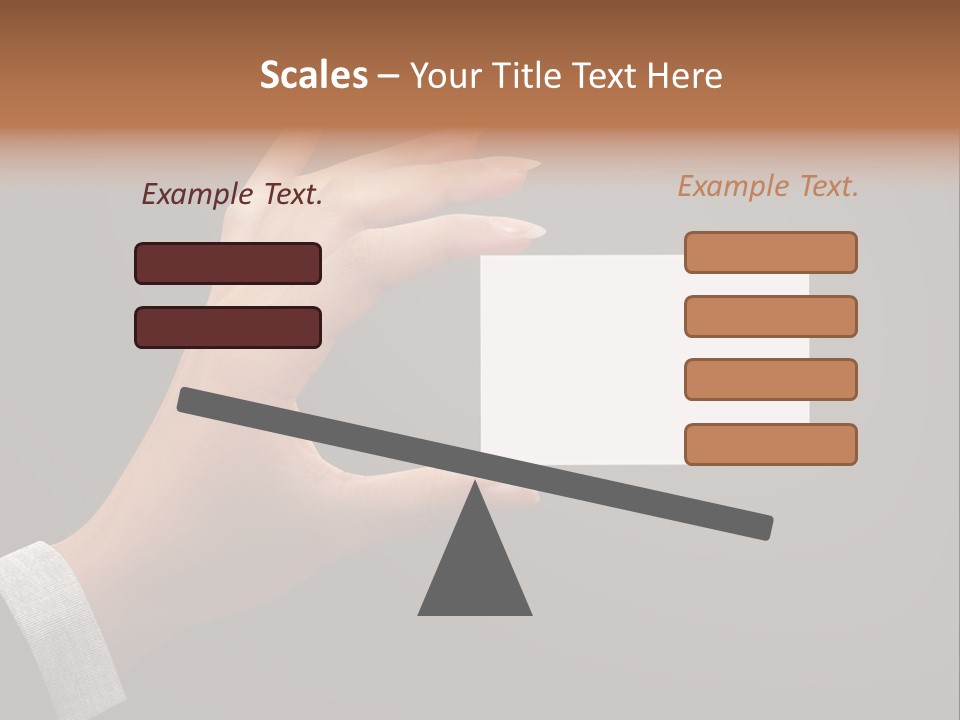 Holding Business Finger PowerPoint Template