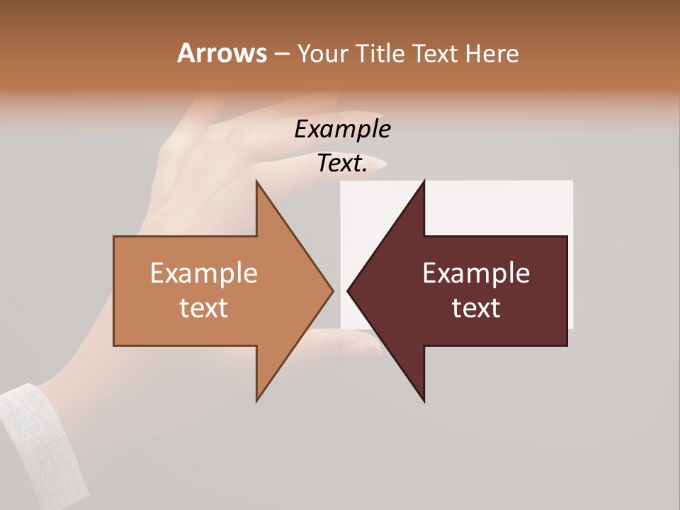 Holding Business Finger PowerPoint Template