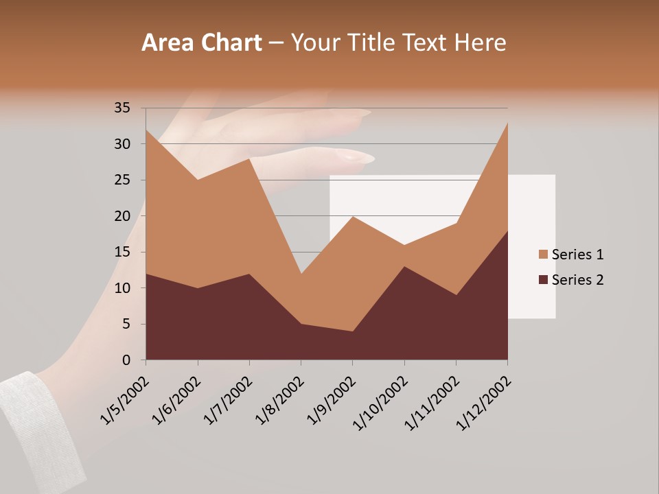 Holding Business Finger PowerPoint Template