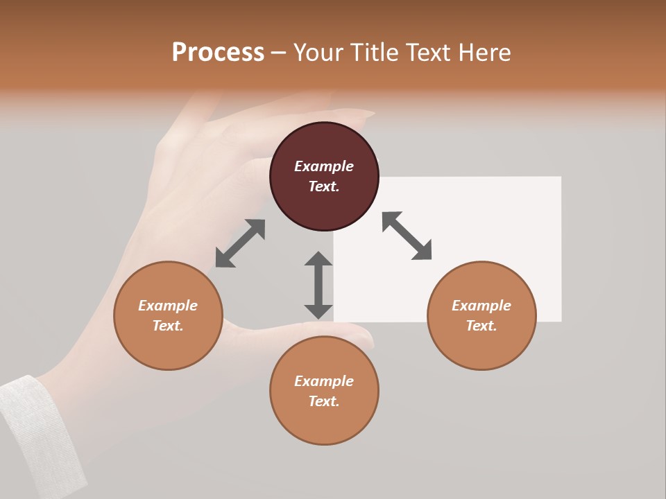 Holding Business Finger PowerPoint Template