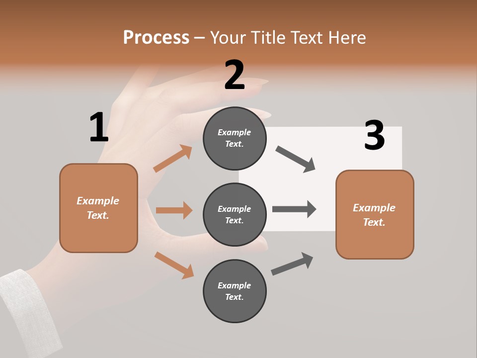 Holding Business Finger PowerPoint Template