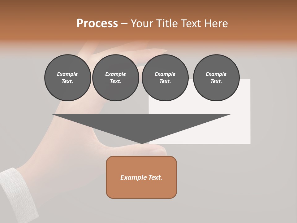Holding Business Finger PowerPoint Template