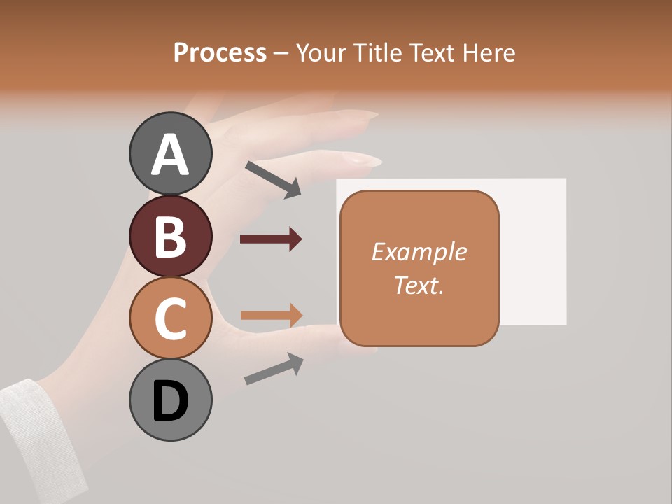 Holding Business Finger PowerPoint Template