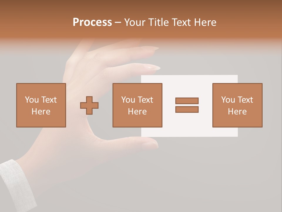 Holding Business Finger PowerPoint Template