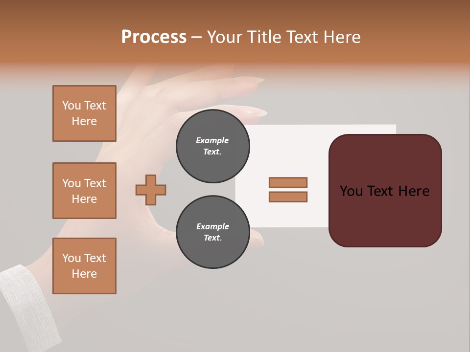 Holding Business Finger PowerPoint Template