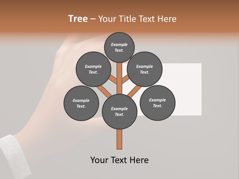 Holding Business Finger PowerPoint Template