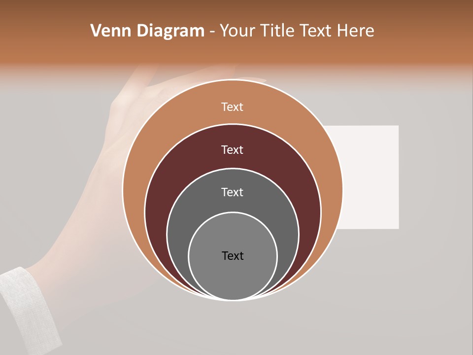 Holding Business Finger PowerPoint Template