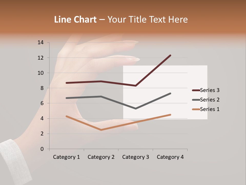 Holding Business Finger PowerPoint Template