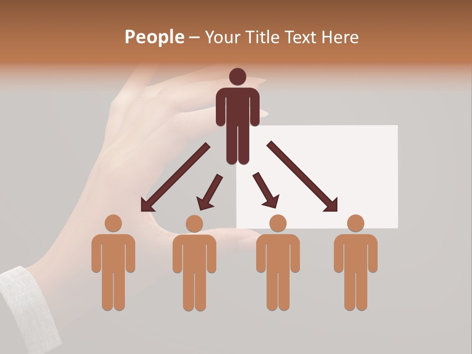 Holding Business Finger PowerPoint Template