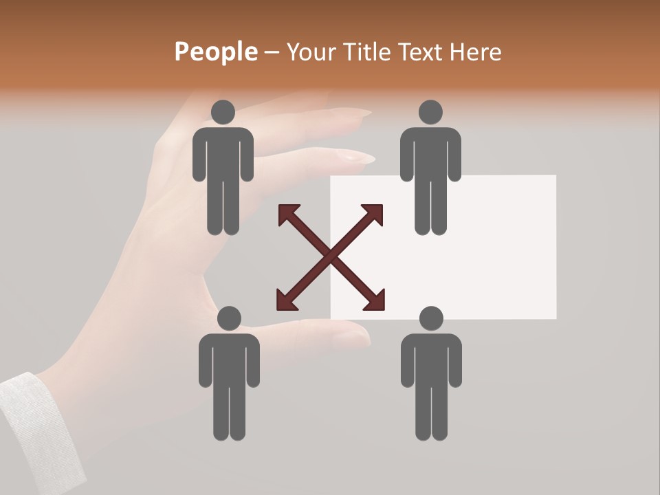 Holding Business Finger PowerPoint Template