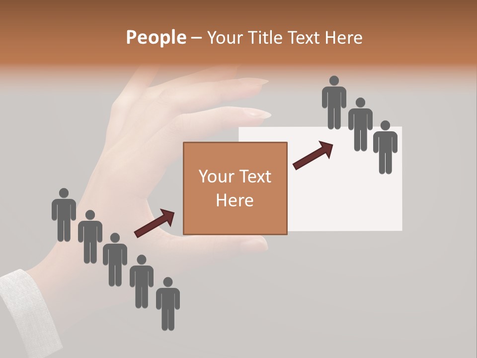 Holding Business Finger PowerPoint Template