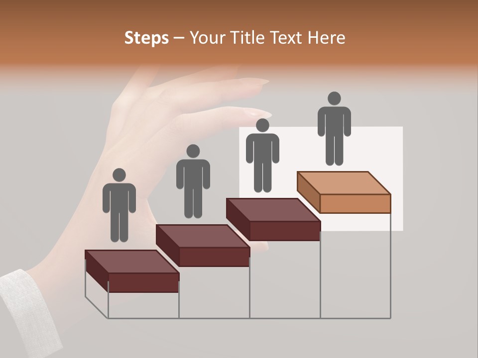 Holding Business Finger PowerPoint Template