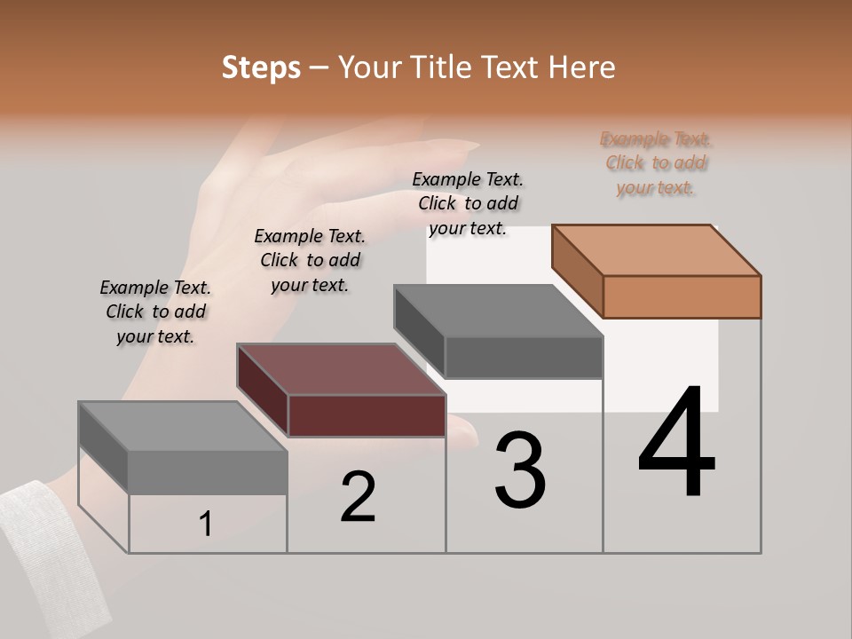 Holding Business Finger PowerPoint Template