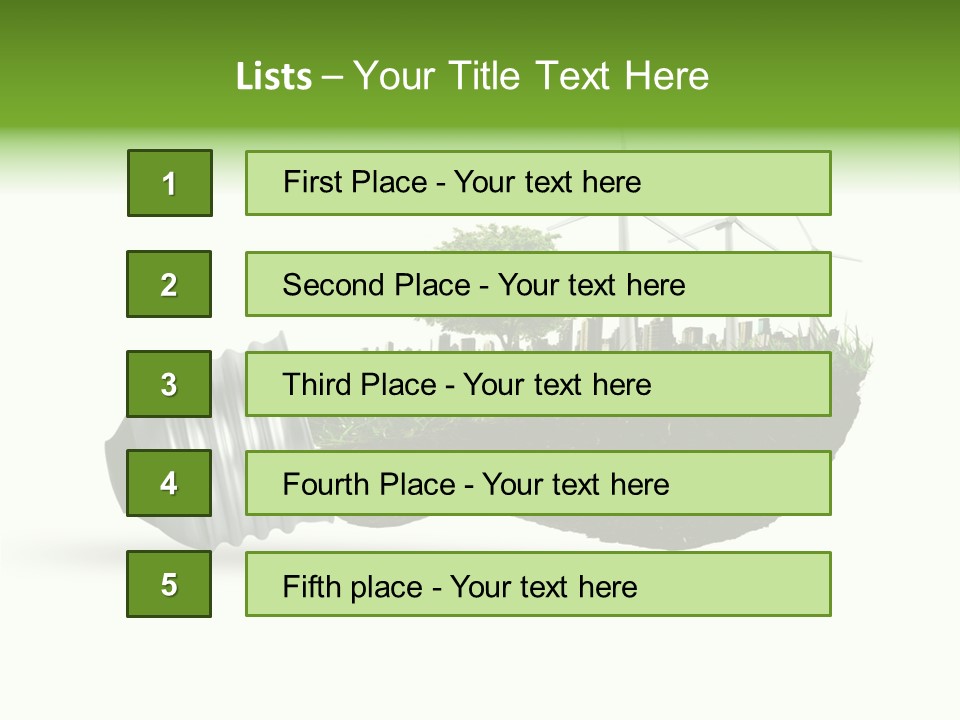 Generation Green Sunlight PowerPoint Template