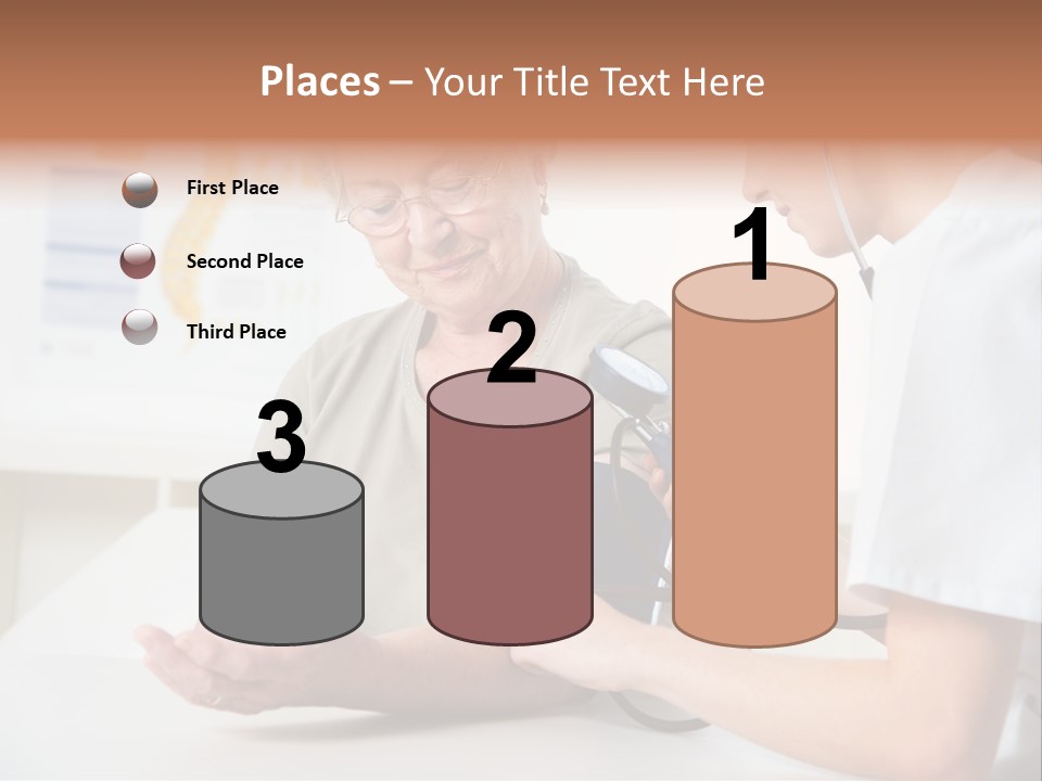 Caucasian Coat Check Up PowerPoint Template