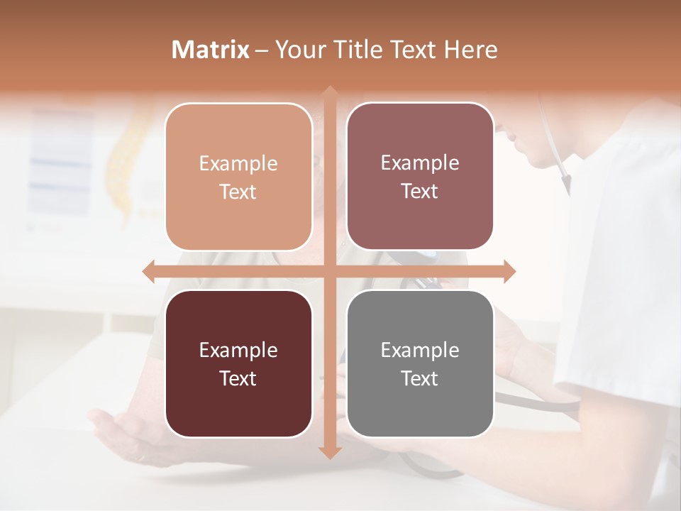 Caucasian Coat Check Up PowerPoint Template