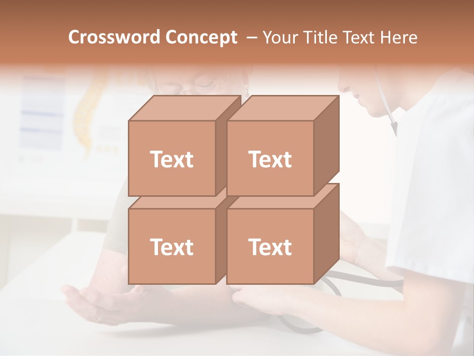 Caucasian Coat Check Up PowerPoint Template