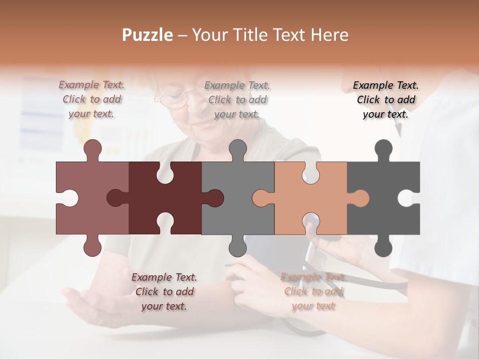 Caucasian Coat Check Up PowerPoint Template