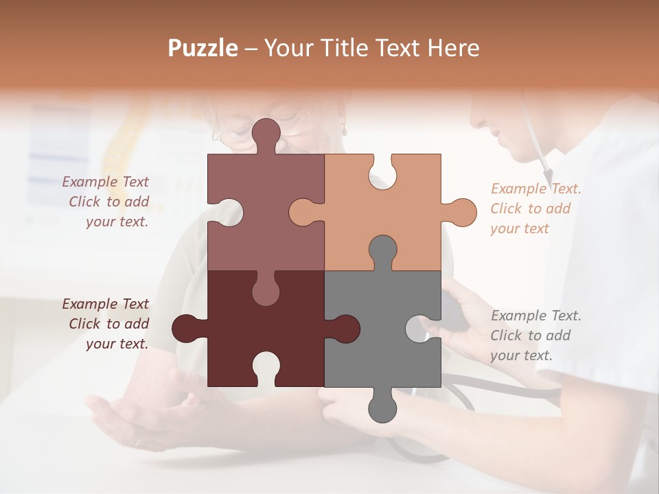 Caucasian Coat Check Up PowerPoint Template