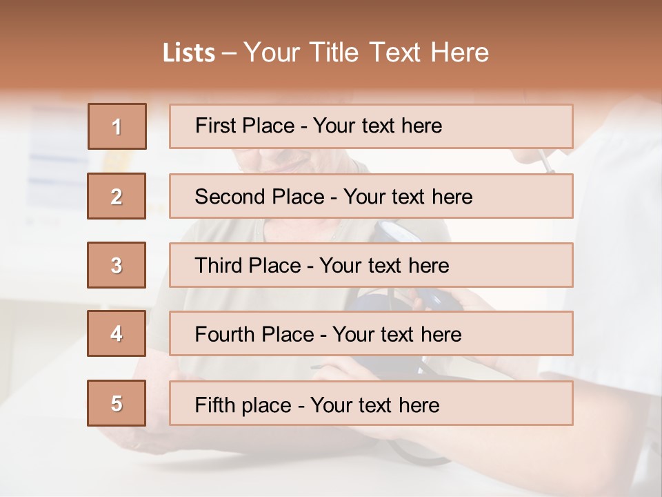 Caucasian Coat Check Up PowerPoint Template